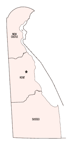 Map of Delaware Counties